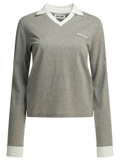 Polo con logo MIU MIU | MJLA57192QF052N